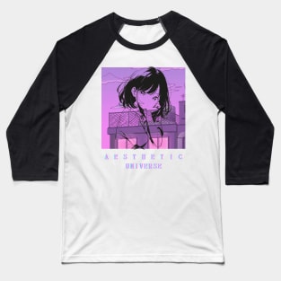 vaporwave anime girl Baseball T-Shirt